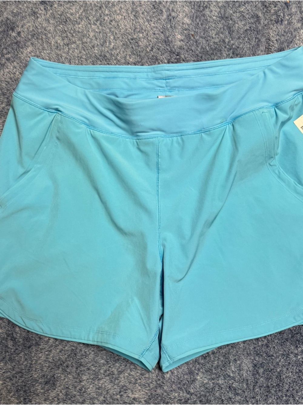 Lands' End Aqua Blue Shorts -Swim size 16 NEW with Tags
